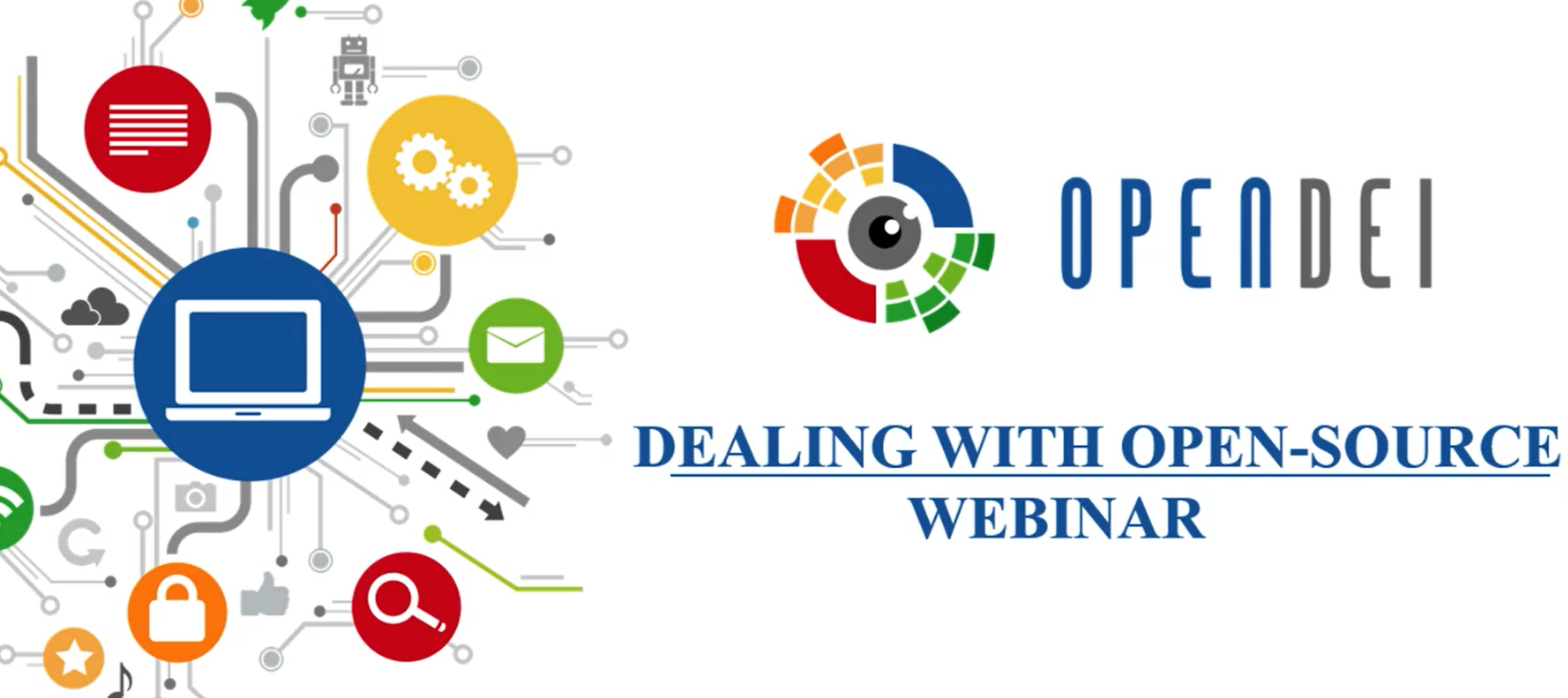 Watch now online the OPEN DEI webinar on Dealing with Open-Source